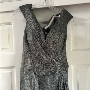 Elegant Silver Evening Dress